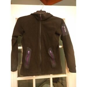 Arc'teryx Strato Hoody Women's S Polartec Fleece Jacket Black Purple 2012